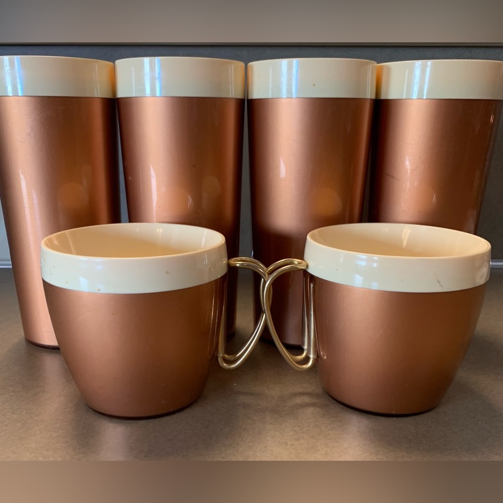 Vintage NFC insulated coffee cups and tumblers set of 6 MCM